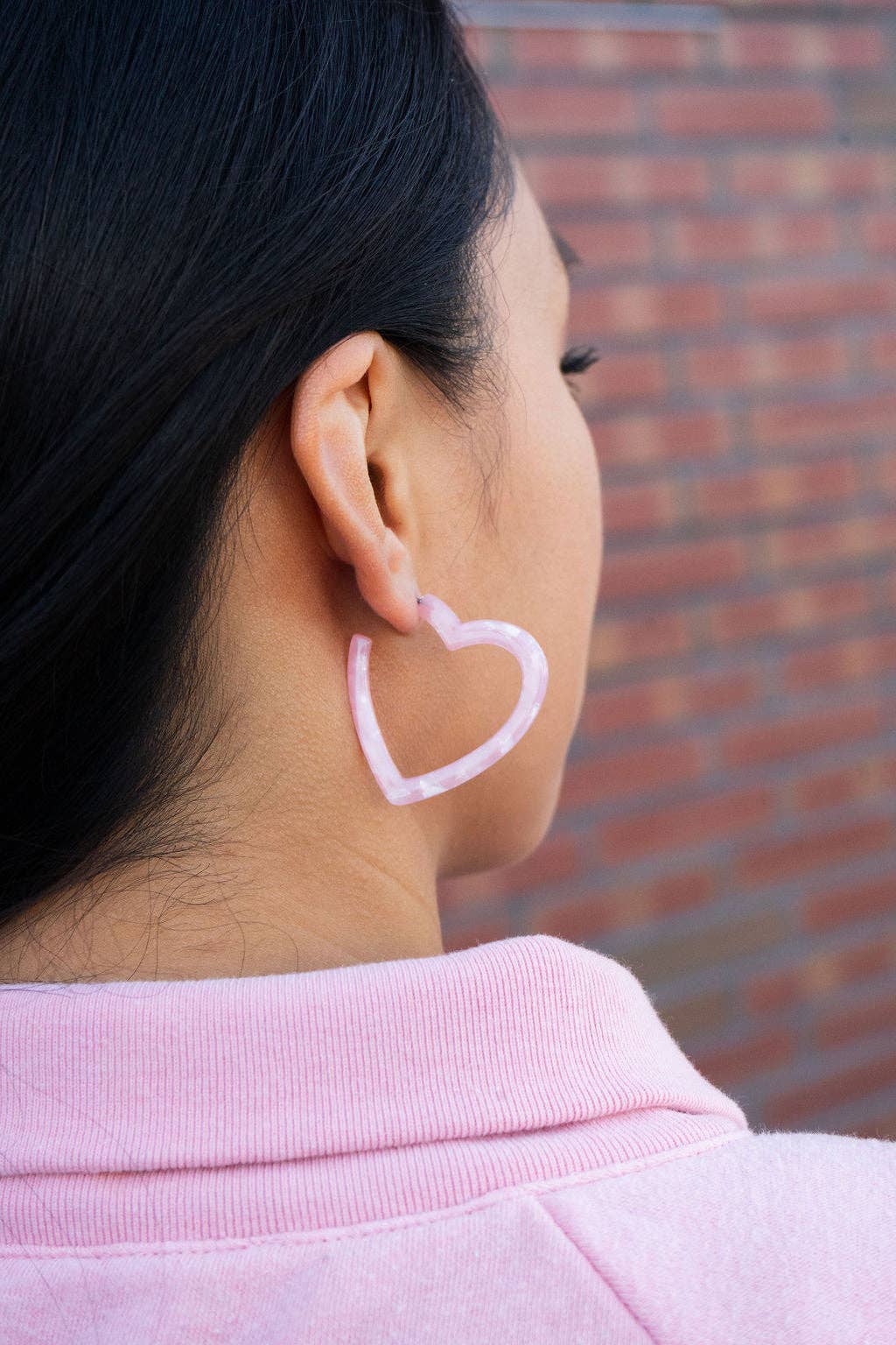 Heart Hoops - Pink // Valentine&