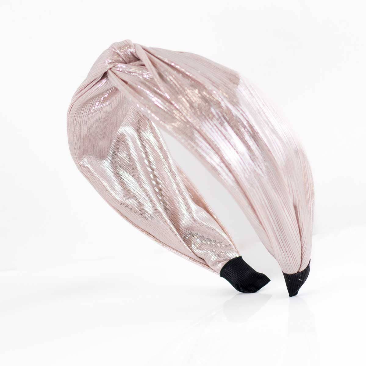 Metallic Twisted Headband Blush One Size