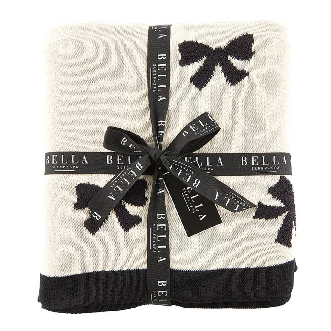 Cozy Throw - Bows: 54% Cotton 46% Polyester / 50" L x 60" W