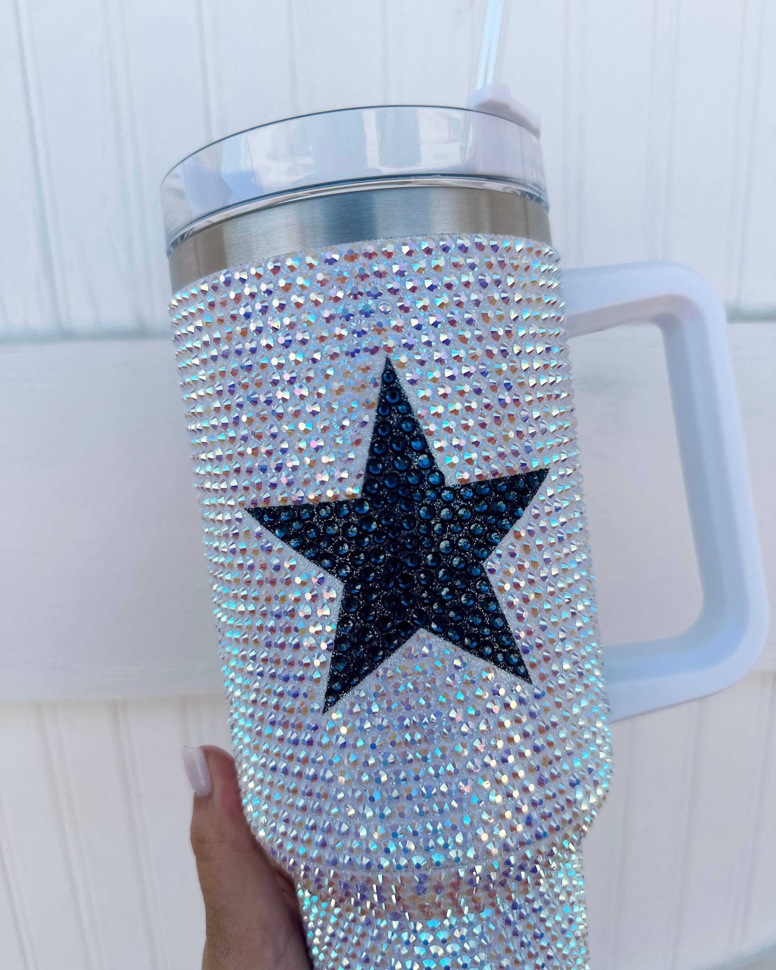 Crystal Navy Star Tumbler