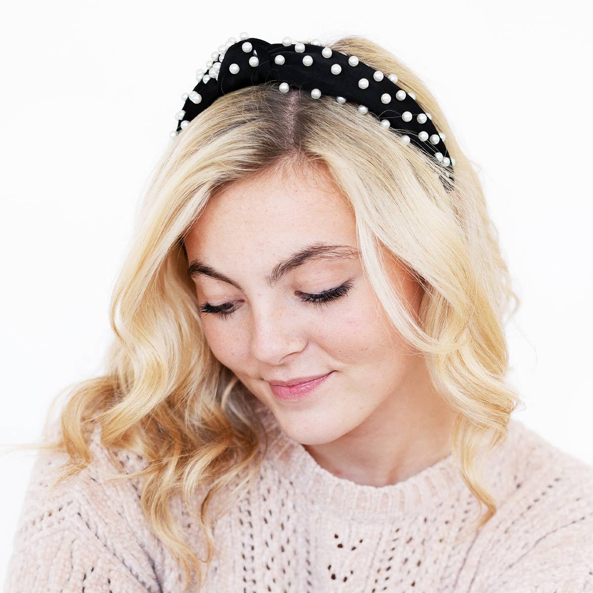 Paige Satin Headband: Berry