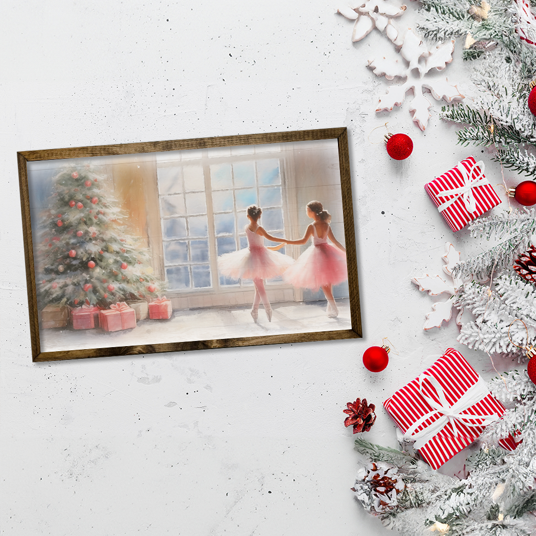 TIMBERLAND FRAME CHRISTMAS BALLERINAS : 15"x24"