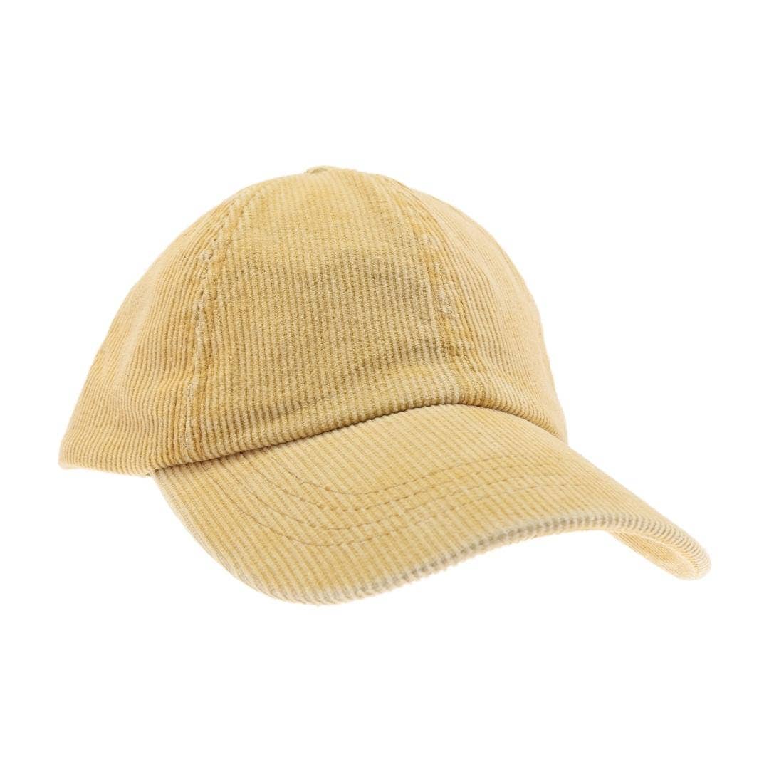 Stonewashed Corduroy Criss Cross High Pony C.C Ball Cap BT10: Black