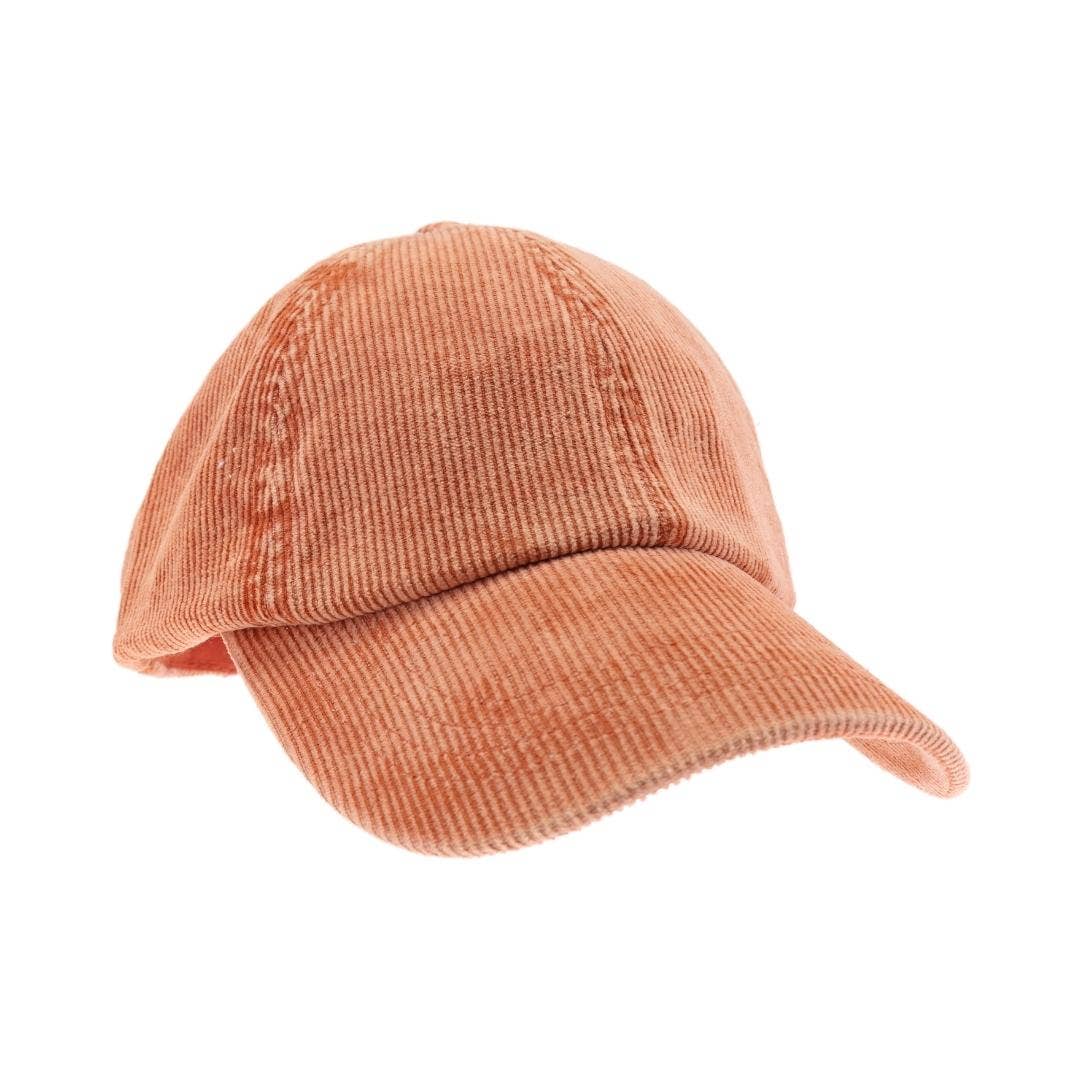Stonewashed Corduroy Criss Cross High Pony C.C Ball Cap BT10: Black