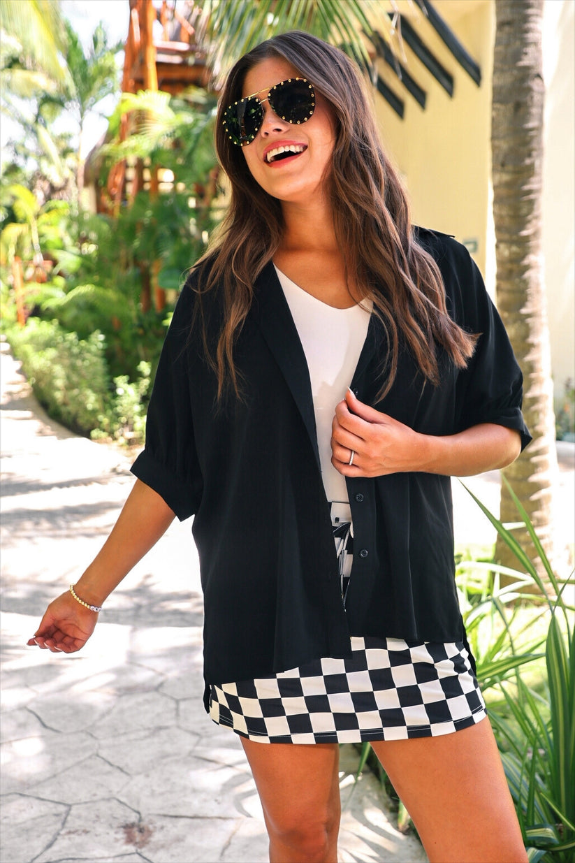 PREORDER- Checkerboard Checkered Skort by Jess Lea