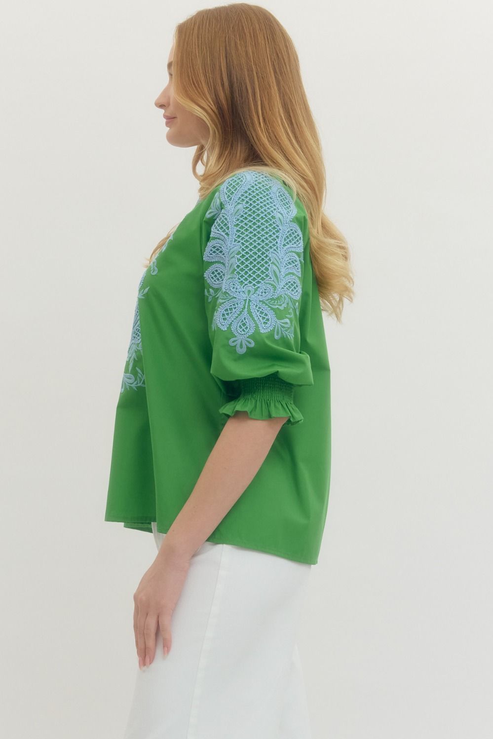 Nadia Embroidered Top
