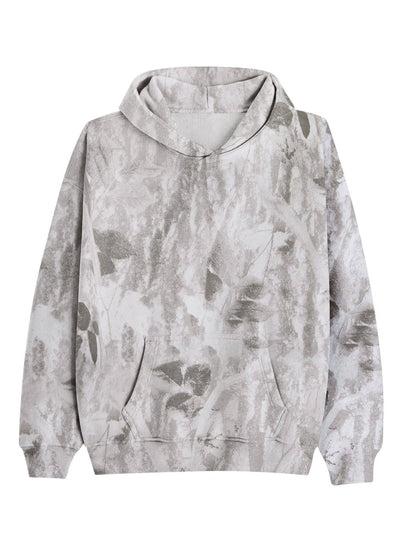 Maple Leaf Print Camouflage Essential Hoodie: NO06 / S