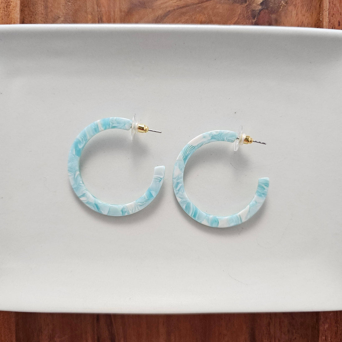 Camy Hoops - Aquamarine // Earrings, Gifts