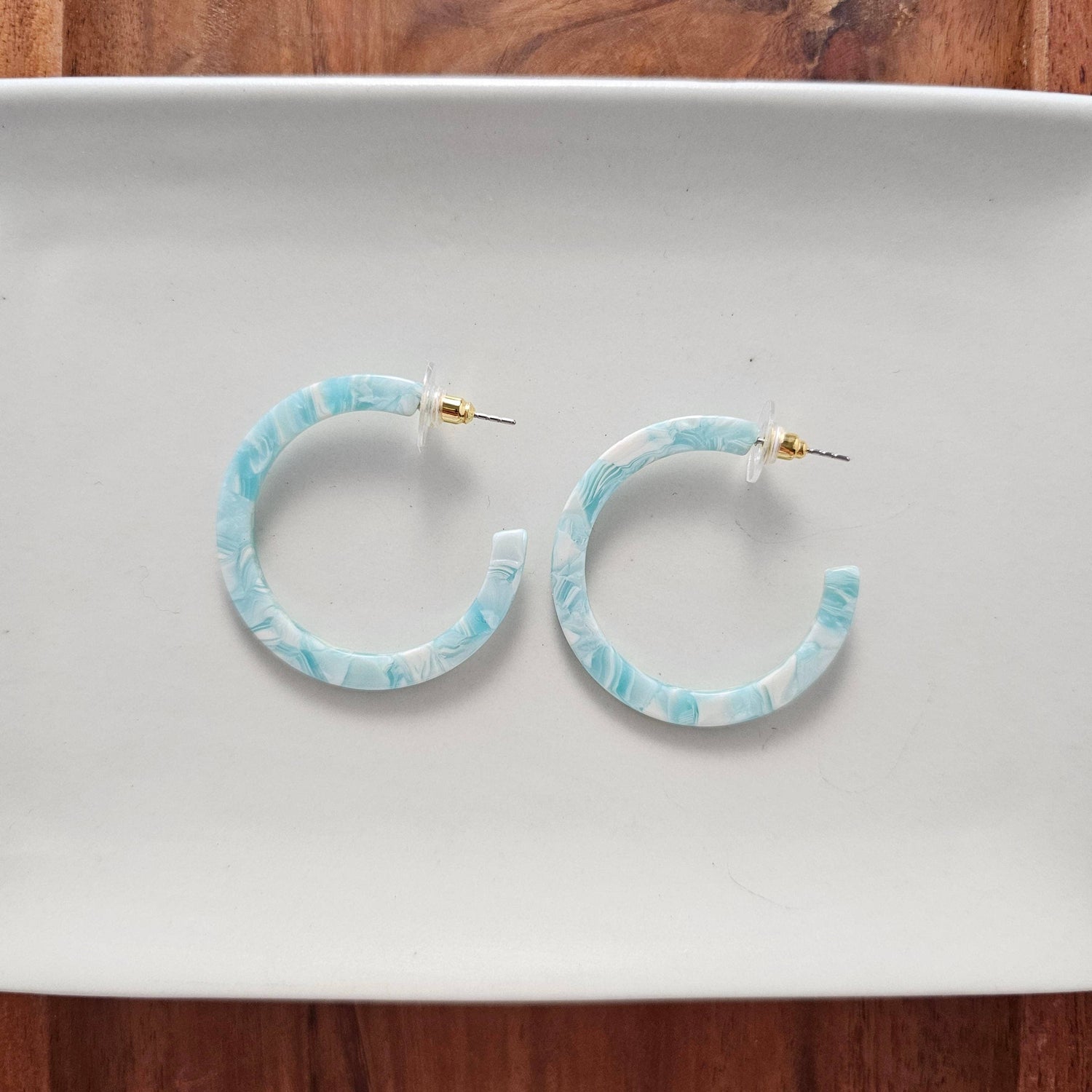 Camy Hoops - Aquamarine // Earrings, Gifts