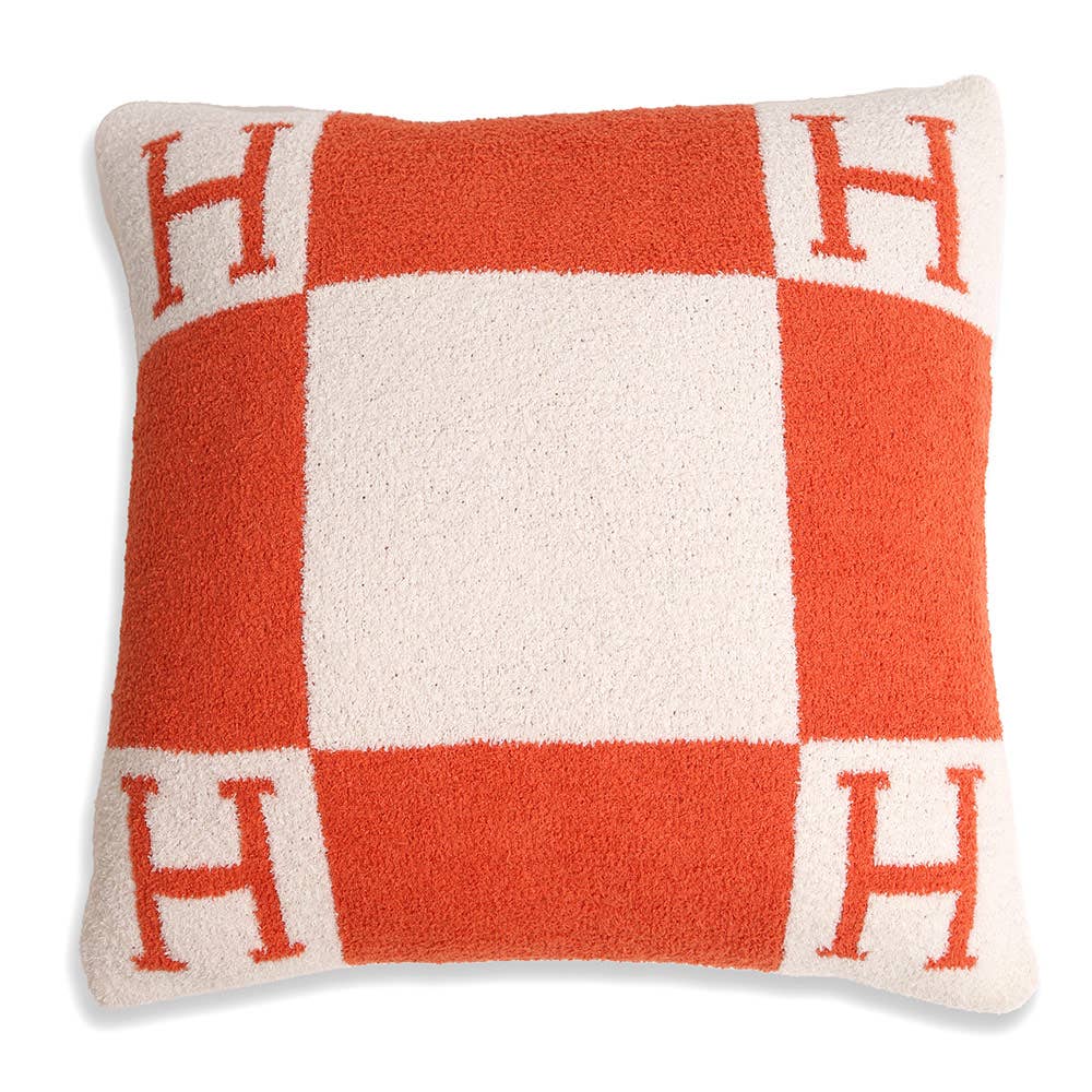 H Patterned Cushion Cover / Pillow Case
: Blue