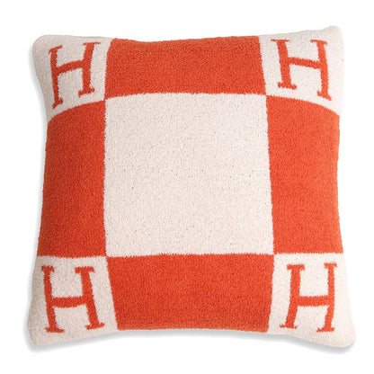 H Patterned Cushion Cover / Pillow Case
: Blue