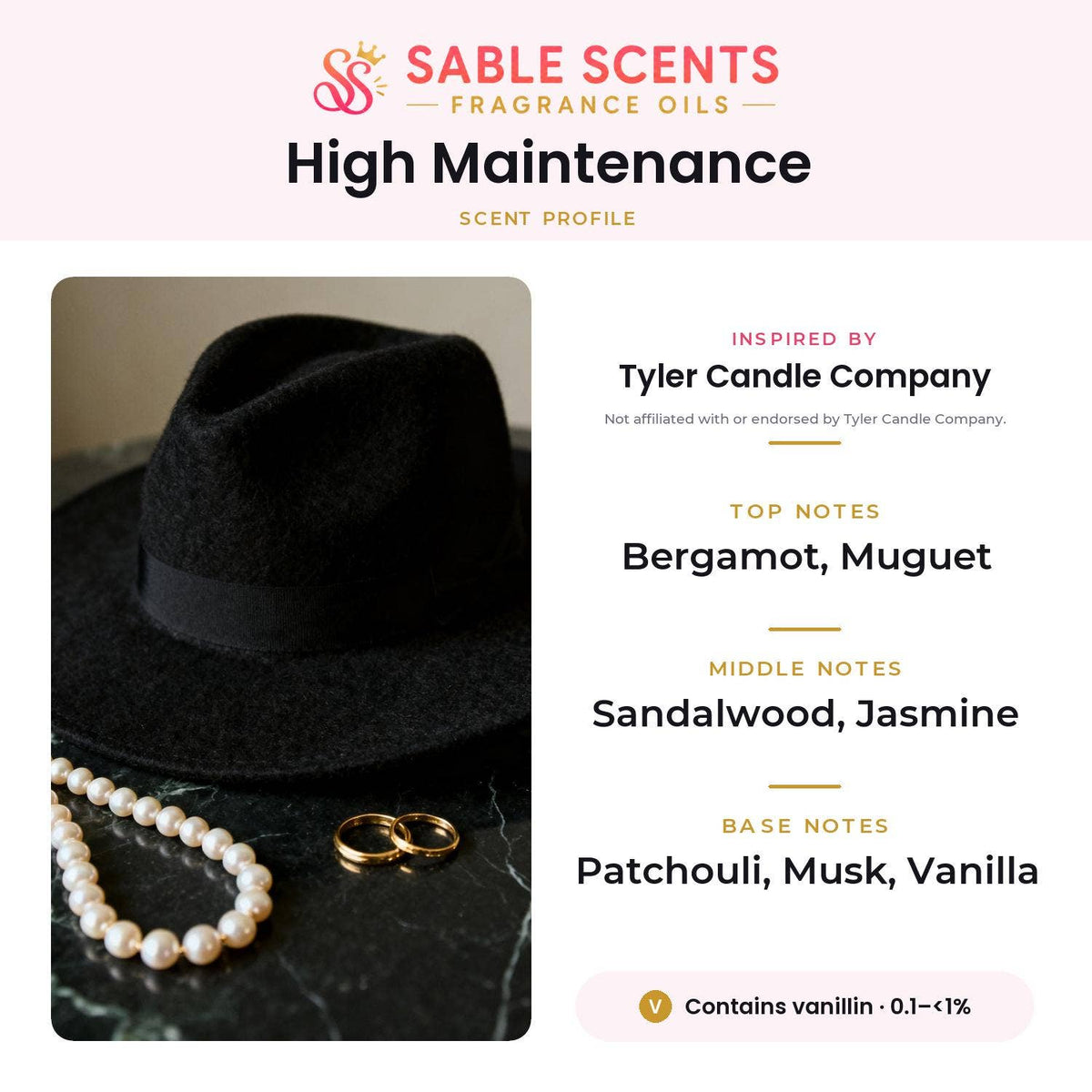 High Maintenance (Type) Fragrance Oil: 4 oz