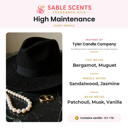 High Maintenance (Type) Fragrance Oil: 4 oz
