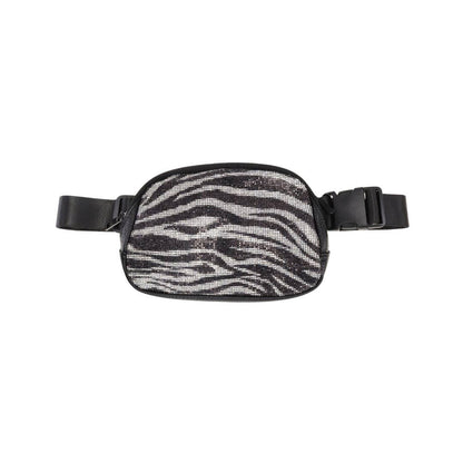 Animal Print Rhinestone Women&