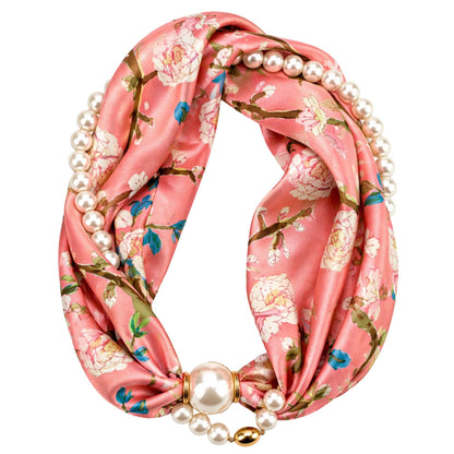 Luxe Pearl Scarf Necklace: AI