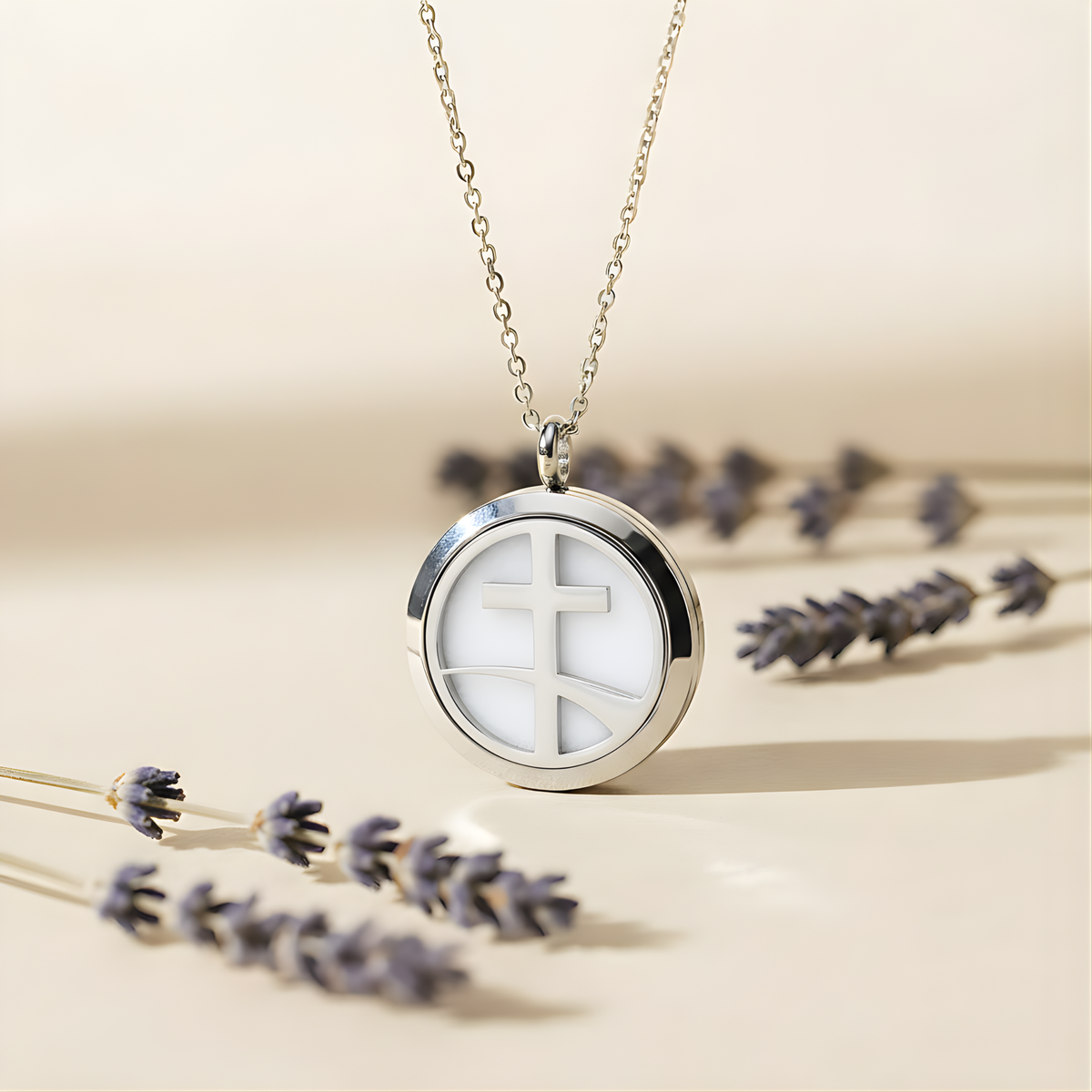 Faith Essential Oil Diffuser Necklace