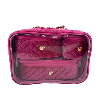 Trio Jet Setter - Fuchsia Velvet