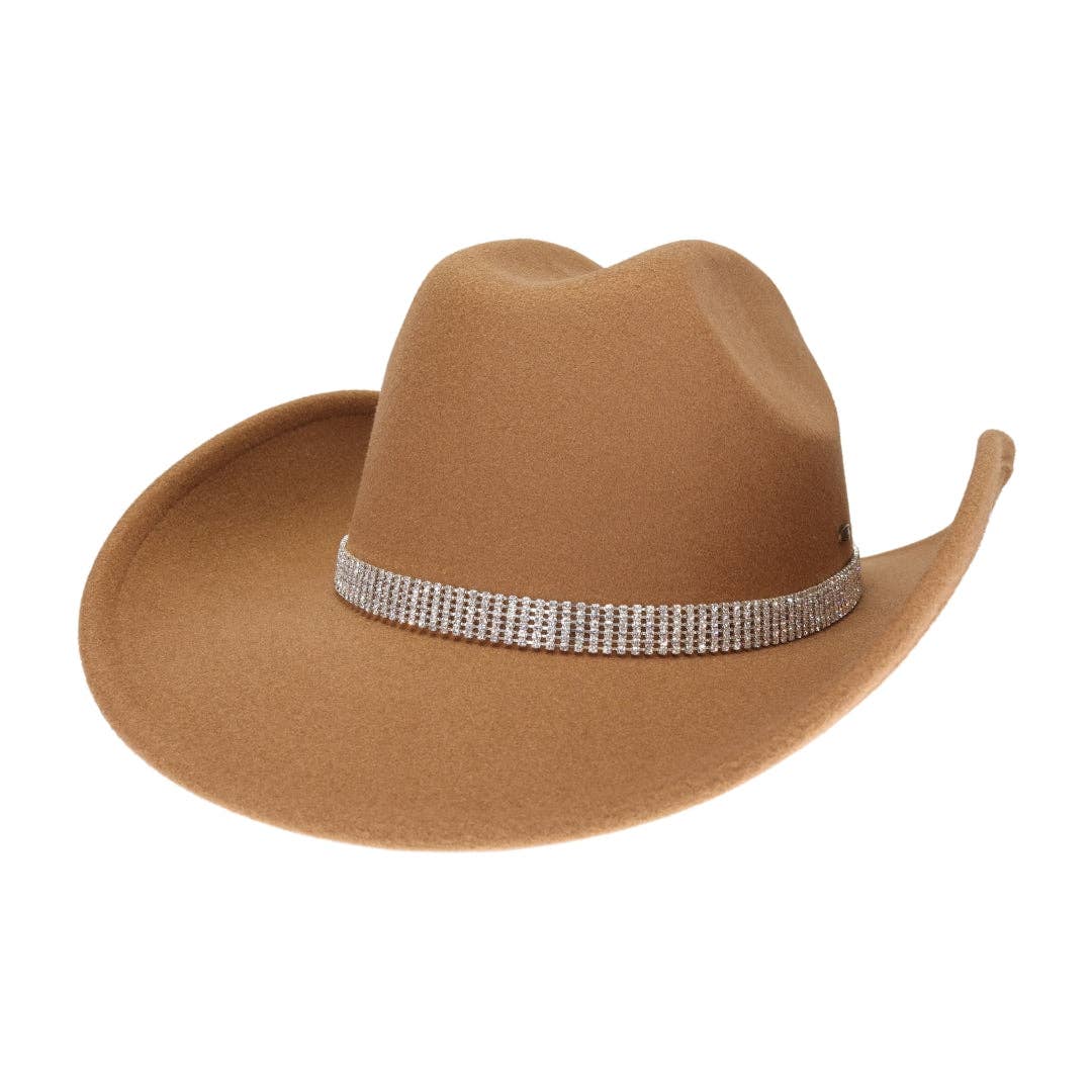 Houston Sequin Stars Cowboy Hat VCC0078: Ivory