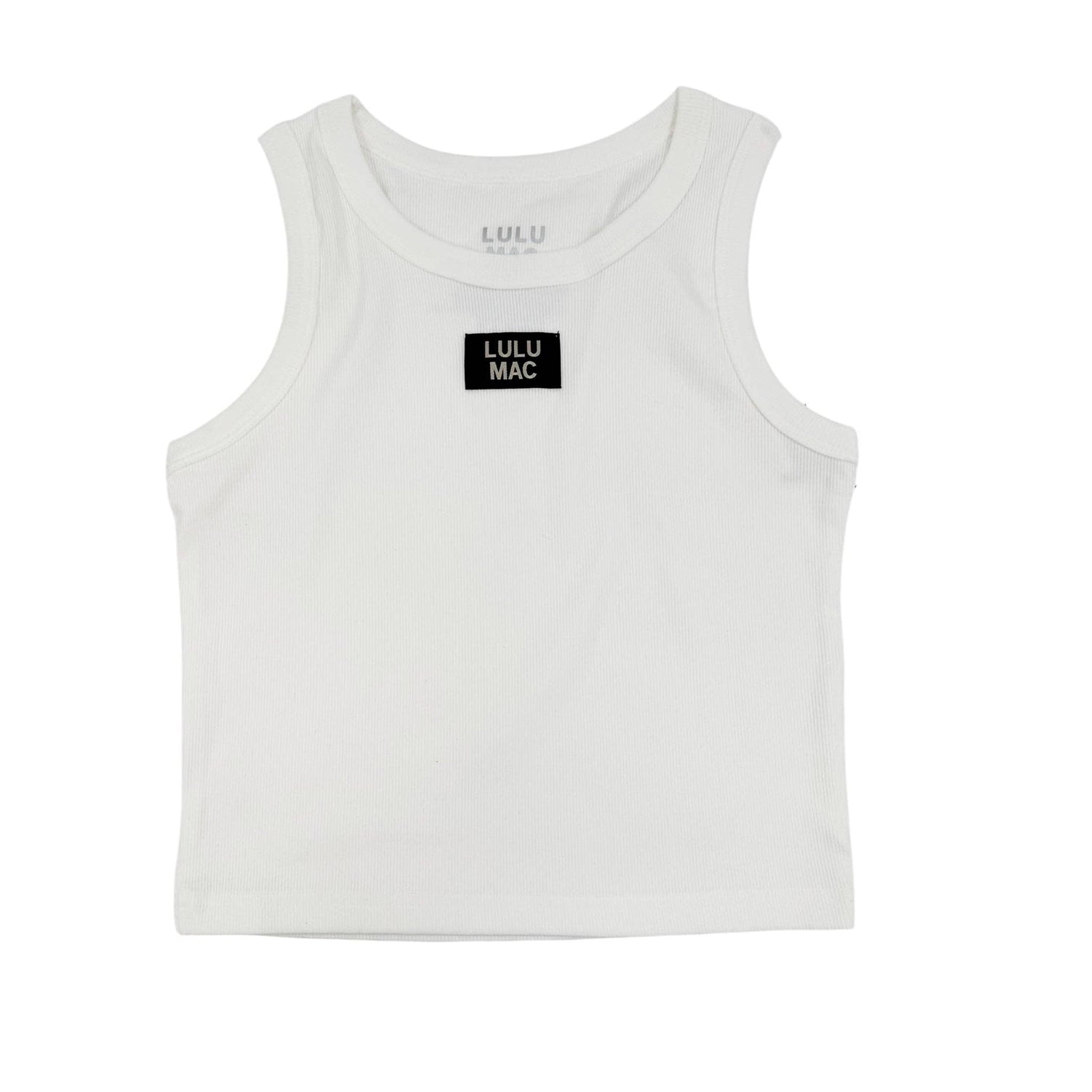 DD-TANK WHITE LULU MAC SOLID TANK TOPS : WHITE / Small