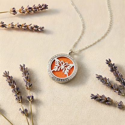 Butterfly Essential Oil Diffuser Necklace