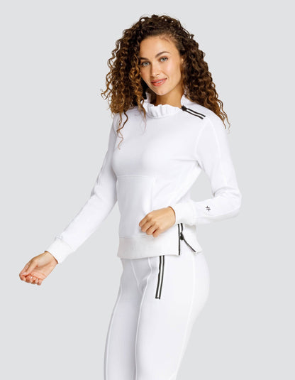 CONDOLEEZZA PULLOVER SWEATSHIRT - CHALK WHITE: S