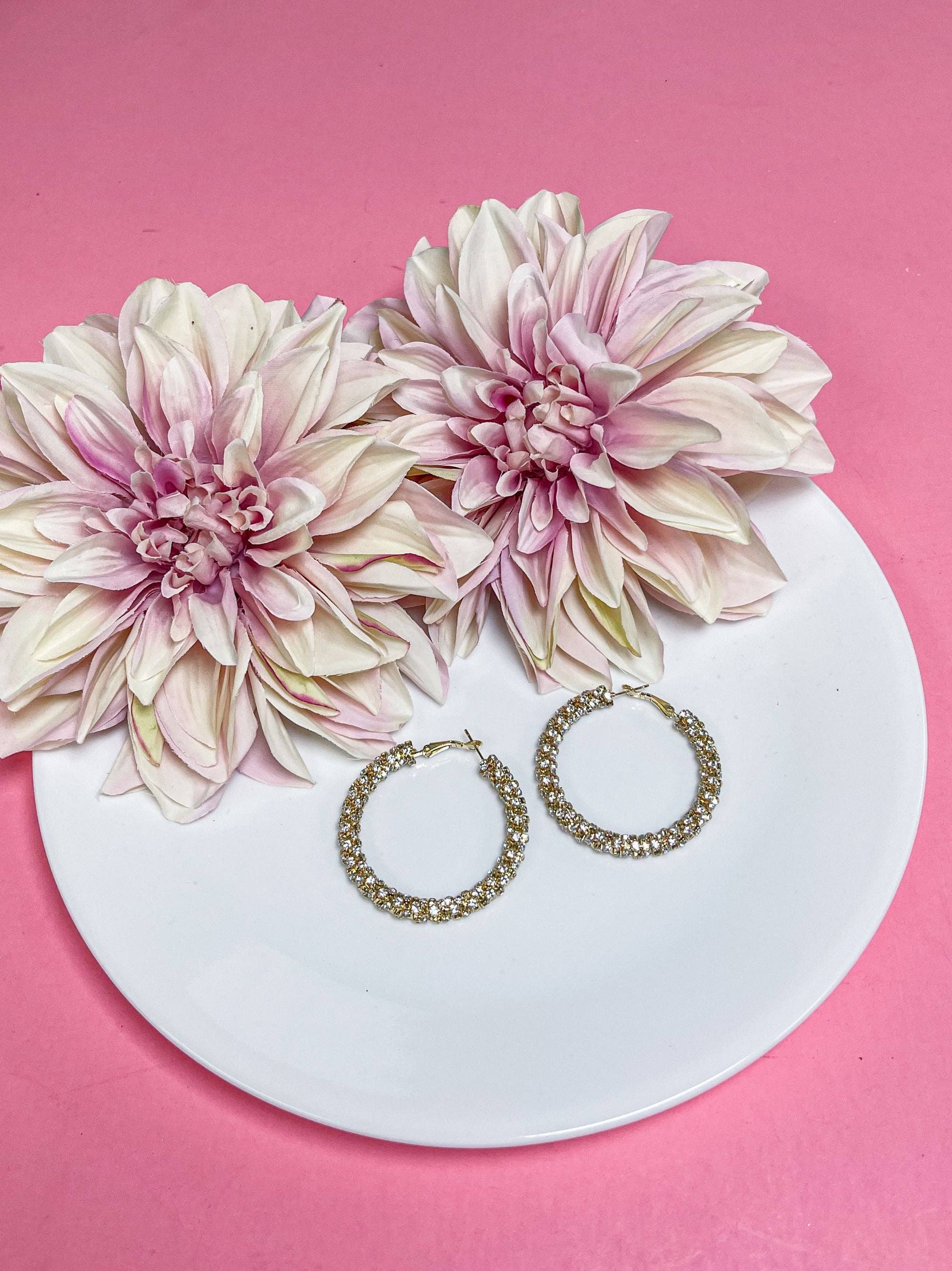 First Impression Gold Hoop Earrings: Gold / One Size