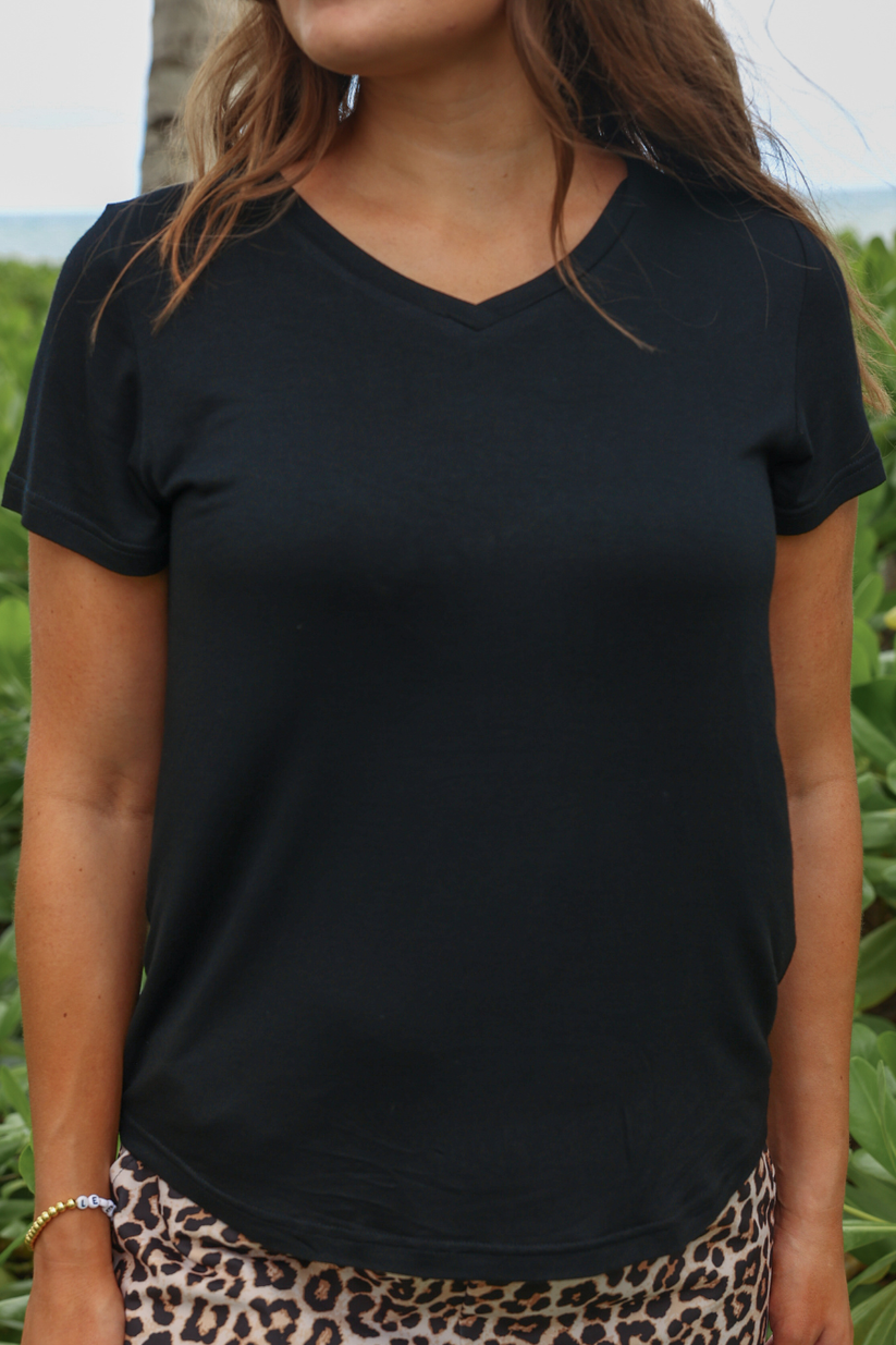 Jess Lea Basic Black Tee