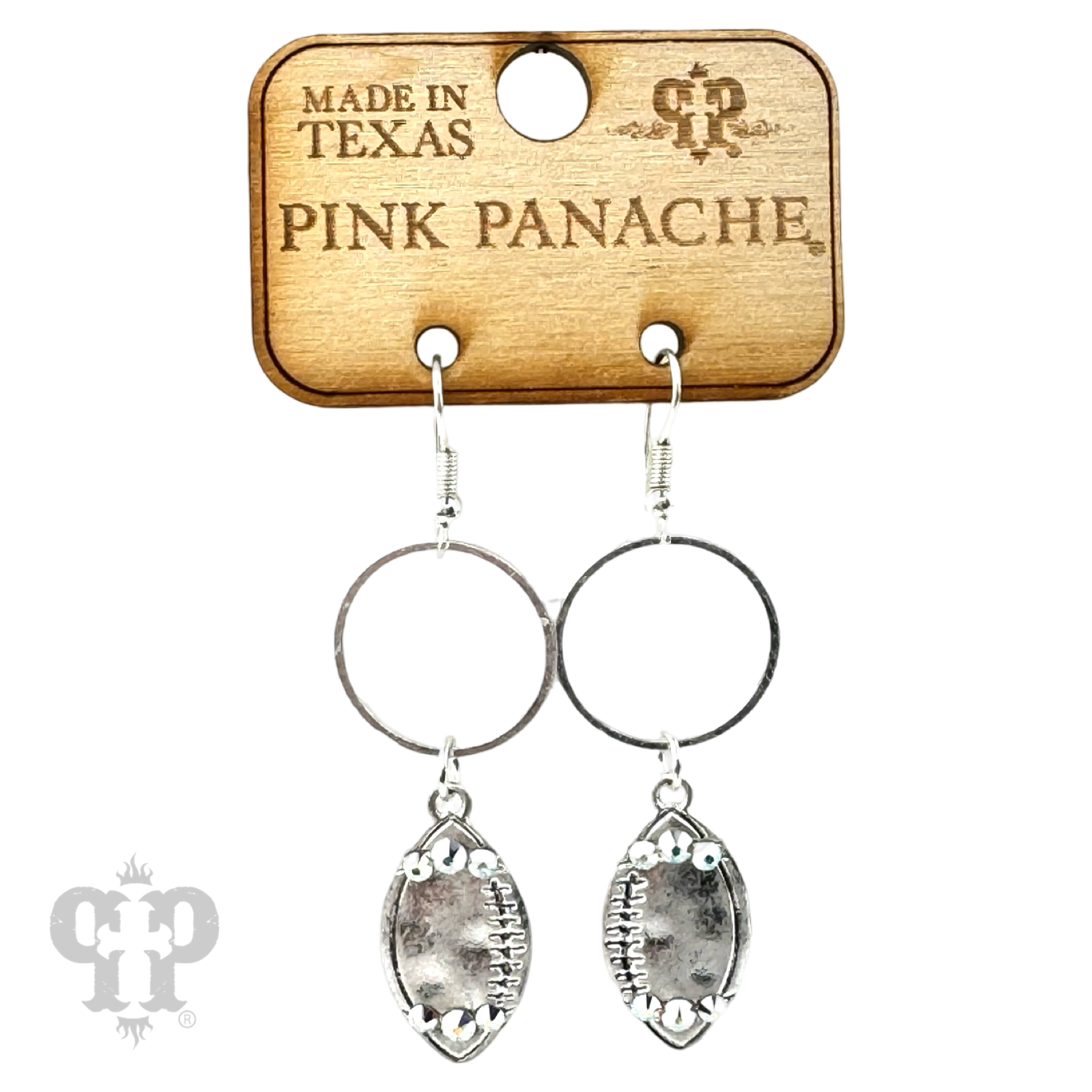 Football earring E105: Silver
