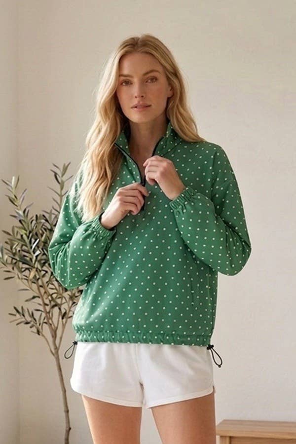 Polka Dot Oversized Jacket 