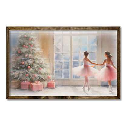 TIMBERLAND FRAME CHRISTMAS BALLERINAS : 15&quot;x24&quot;