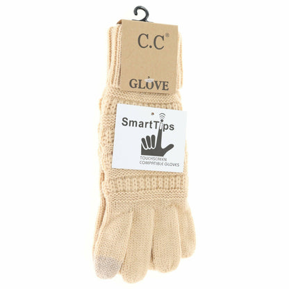 Solid Cable Knit CC Women&