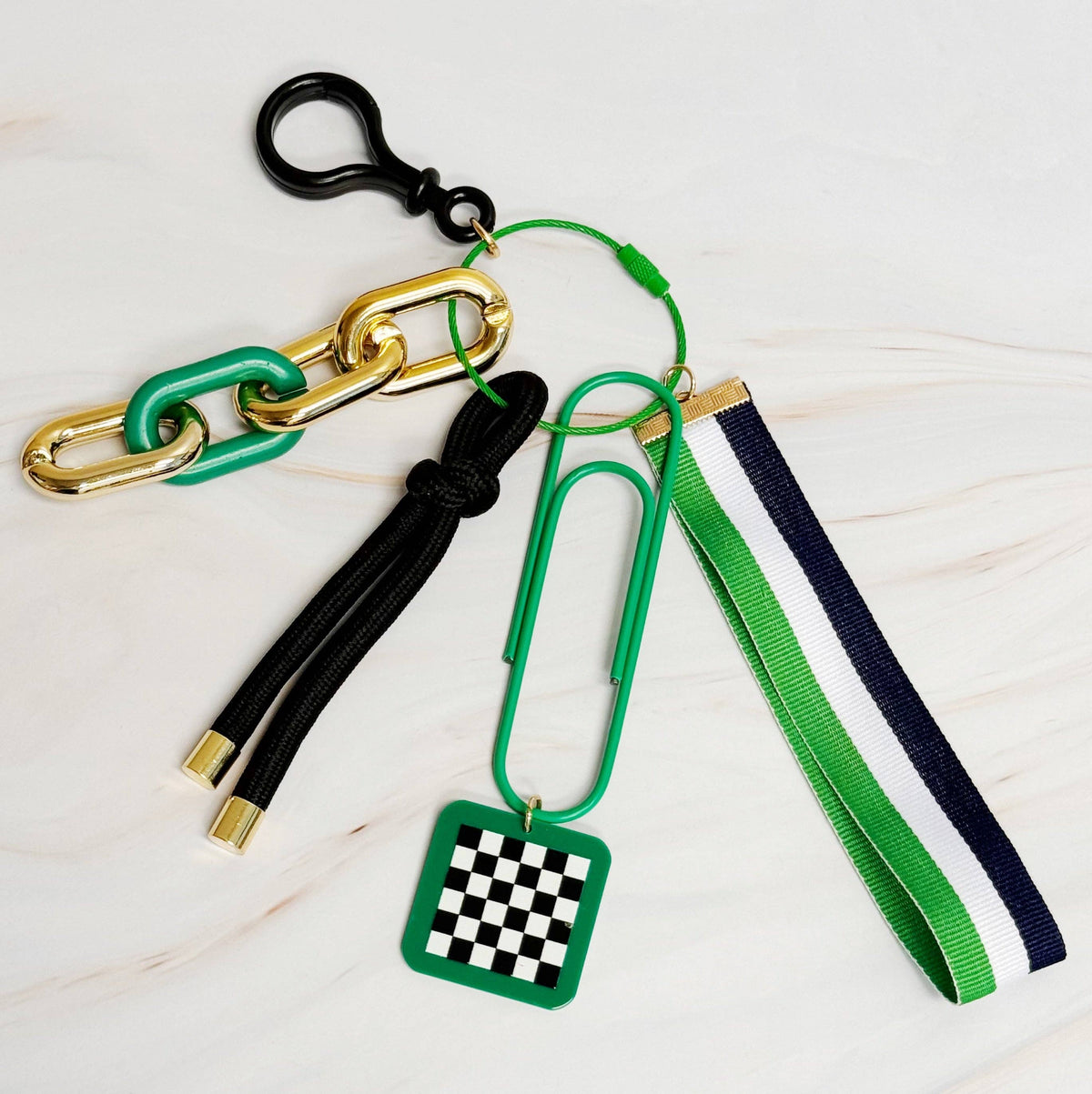 City Hip Jingle Key Chain: Green