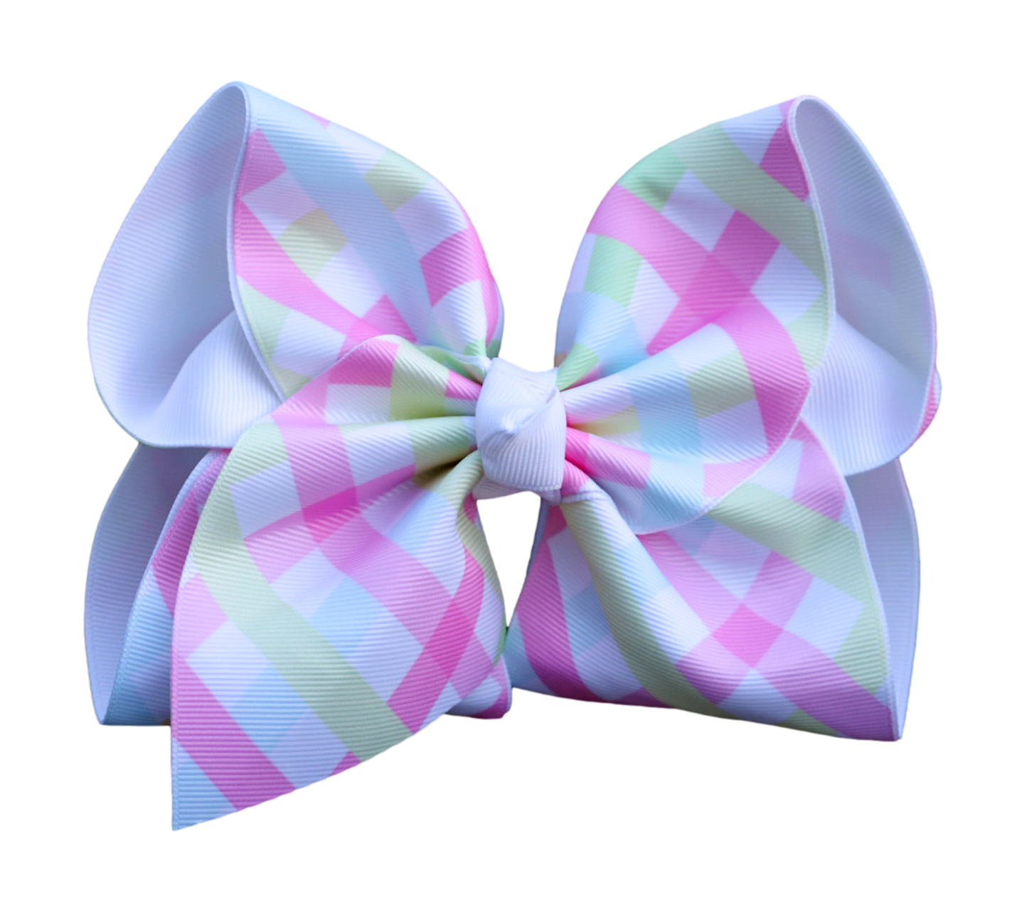 Pastel Sorbet Printed Hair Bow: Nylon Headband / 5 inch