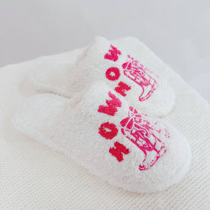 Howdy Boot Coziest Lounge Slippers: M/L
