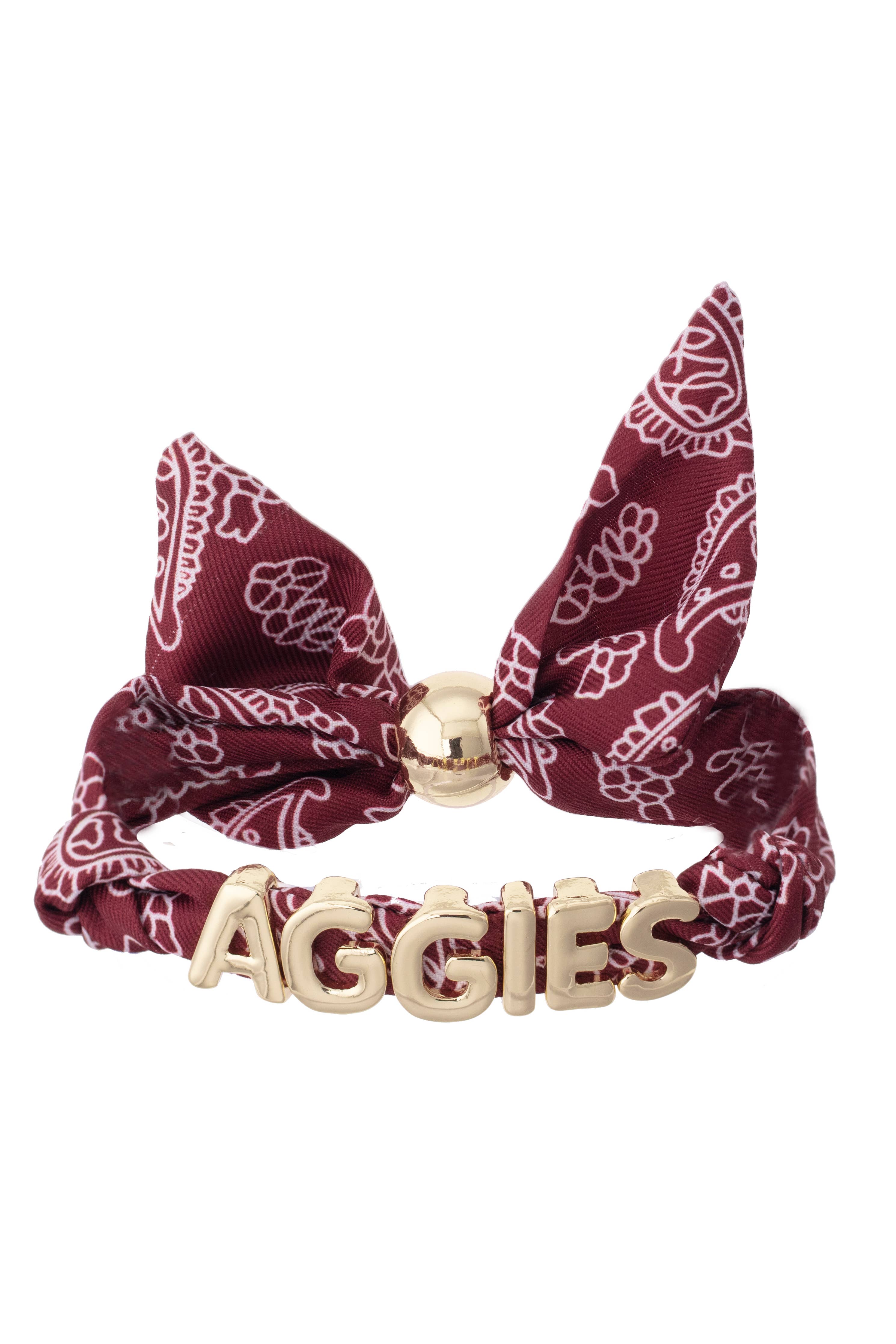 Texas A&amp;M Aggies Bandana Slider Bracelet Licensed
