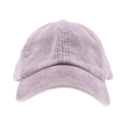 Stonewashed Corduroy Criss Cross High Pony C.C Ball Cap BT10: Black