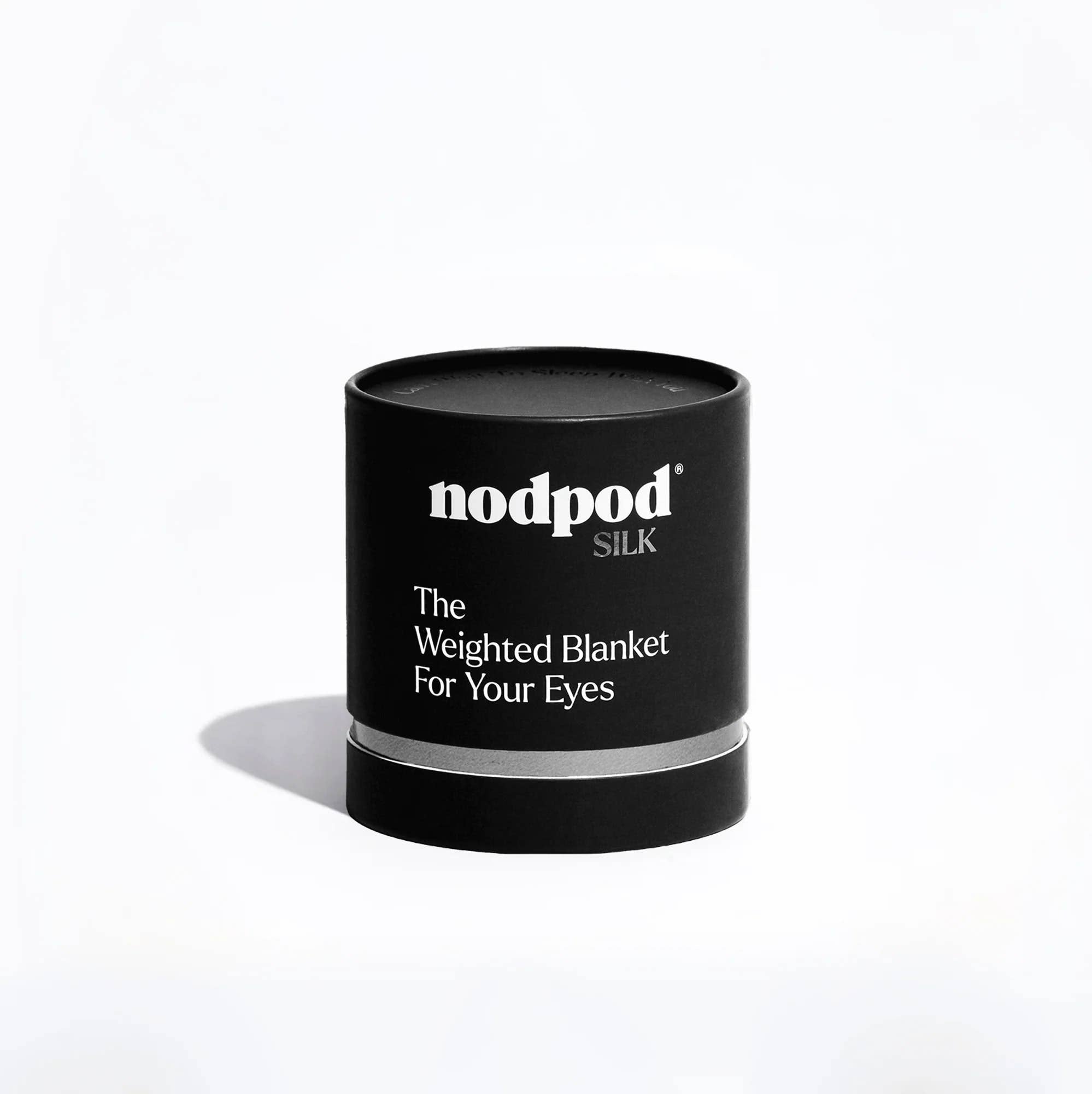 NodPod 100% Mulberry Silk Weighted Sleep Mask- Noir - Eye Mask