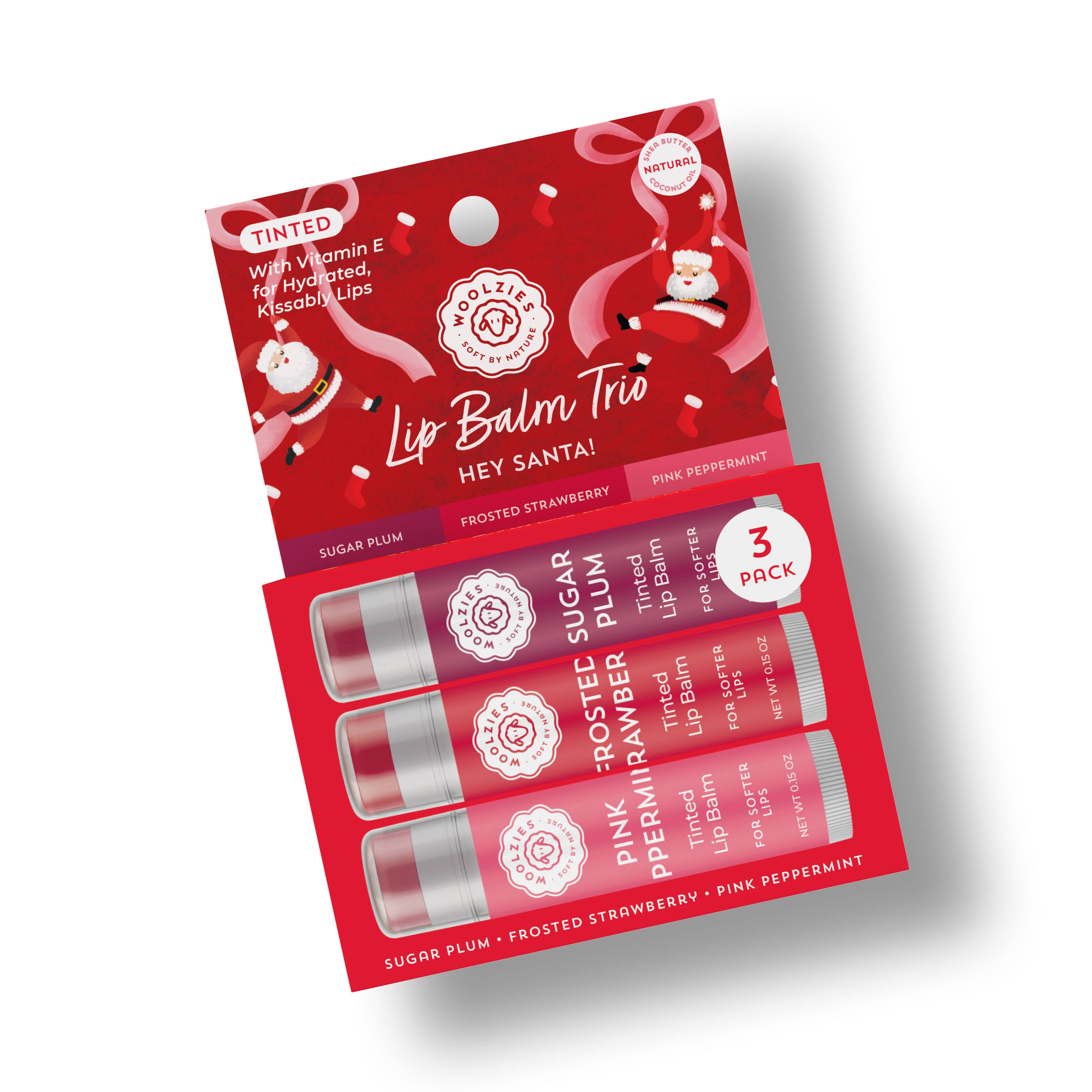 Tinted Shea Butter Lip Balm Trio – Hey Santa!