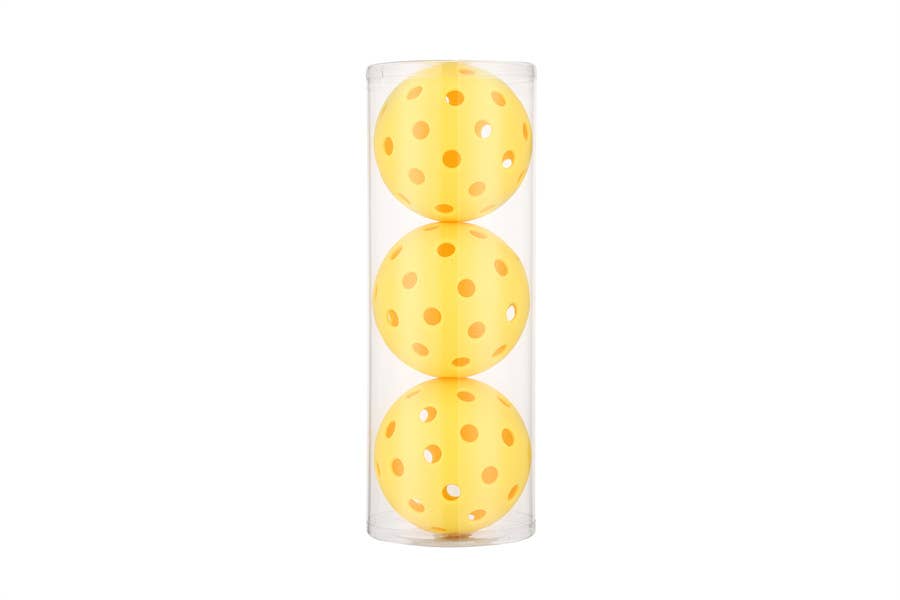 Yellow PICKLE Ball Pack of 3
