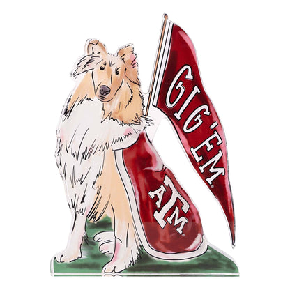 Texas A&amp;M Reveille Acrylic Stand