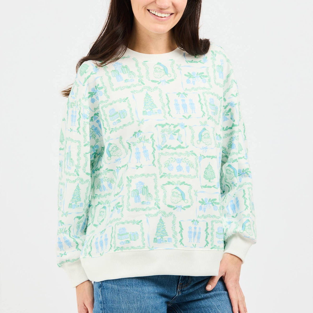 Sweatshirt Sarah Yuletide Vgntts Bl: XS