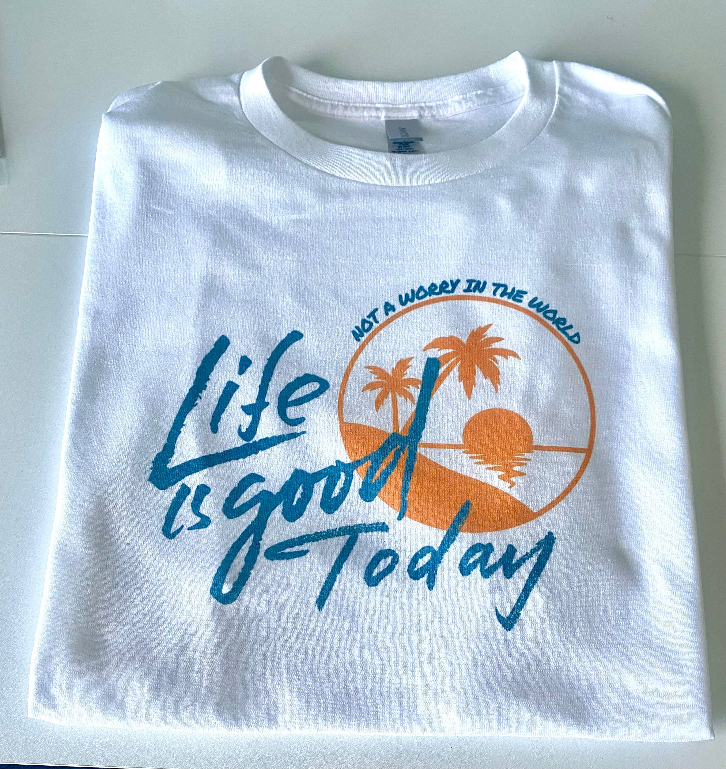 Life Is Good Today Tshirt - Sun Goes Down Tour: L