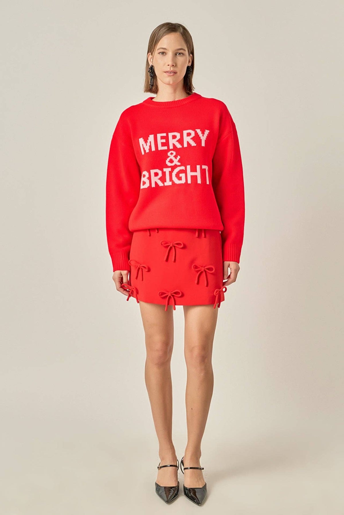 English Laundry Sweater: RED / MERRY &amp; BRIGHT