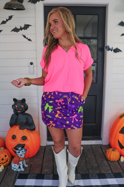 Whitney Woven Blouse by Jess Lea: Neon Lime