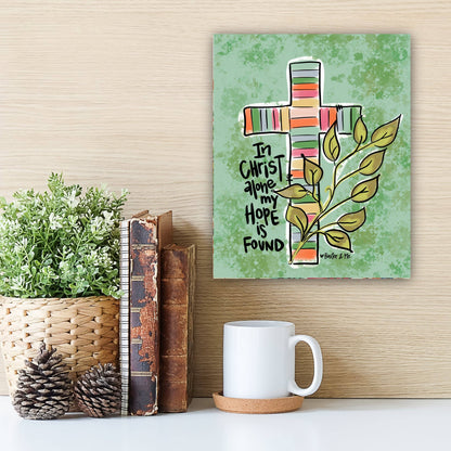 In Christ Alone Wrapped Canvas: 12" x 12" Baxter &amp; Me