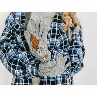Solid Cable Knit CC Women&
