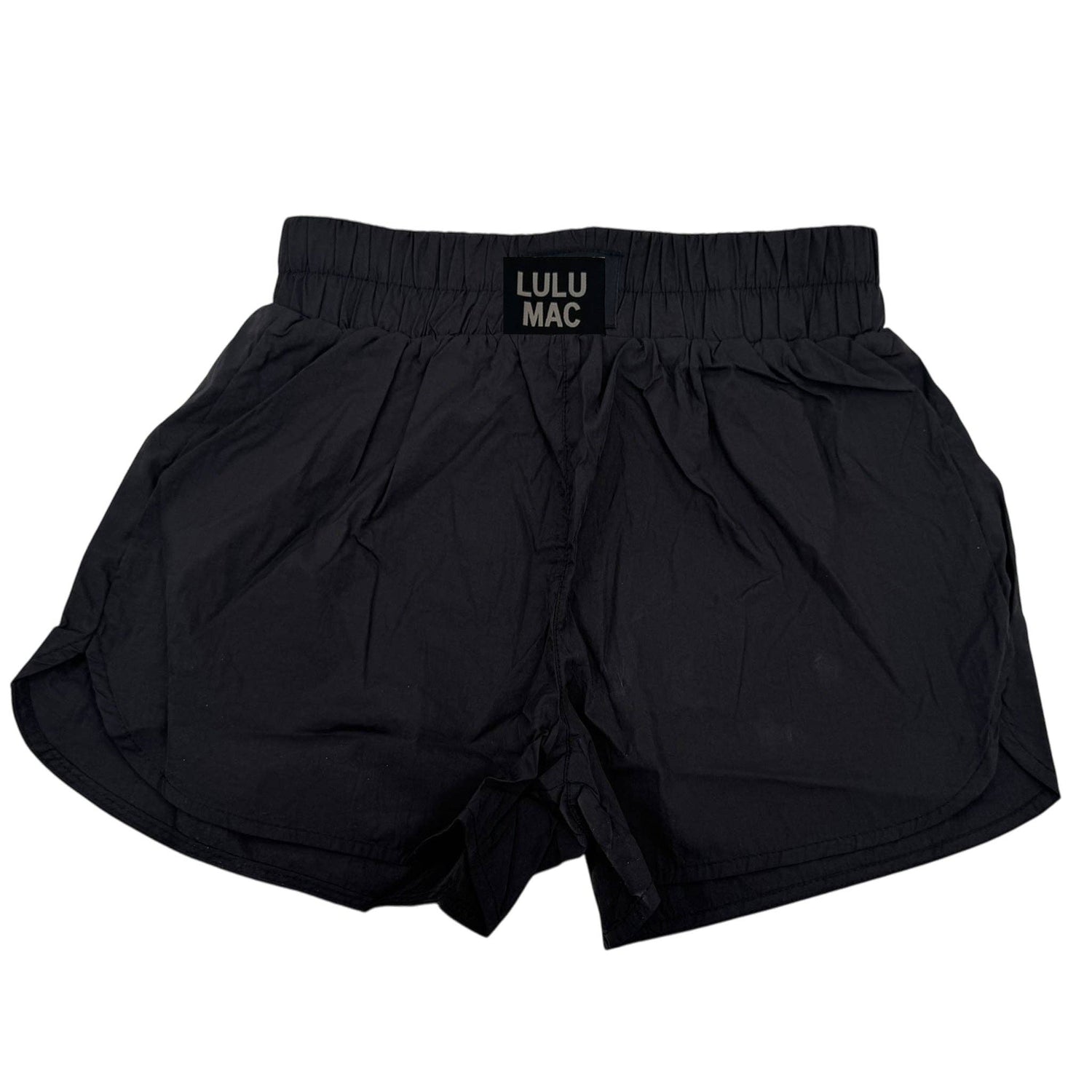 DD-SHORT BLACK LULU MAC SOLID SHORTS: BLACK / Medium
