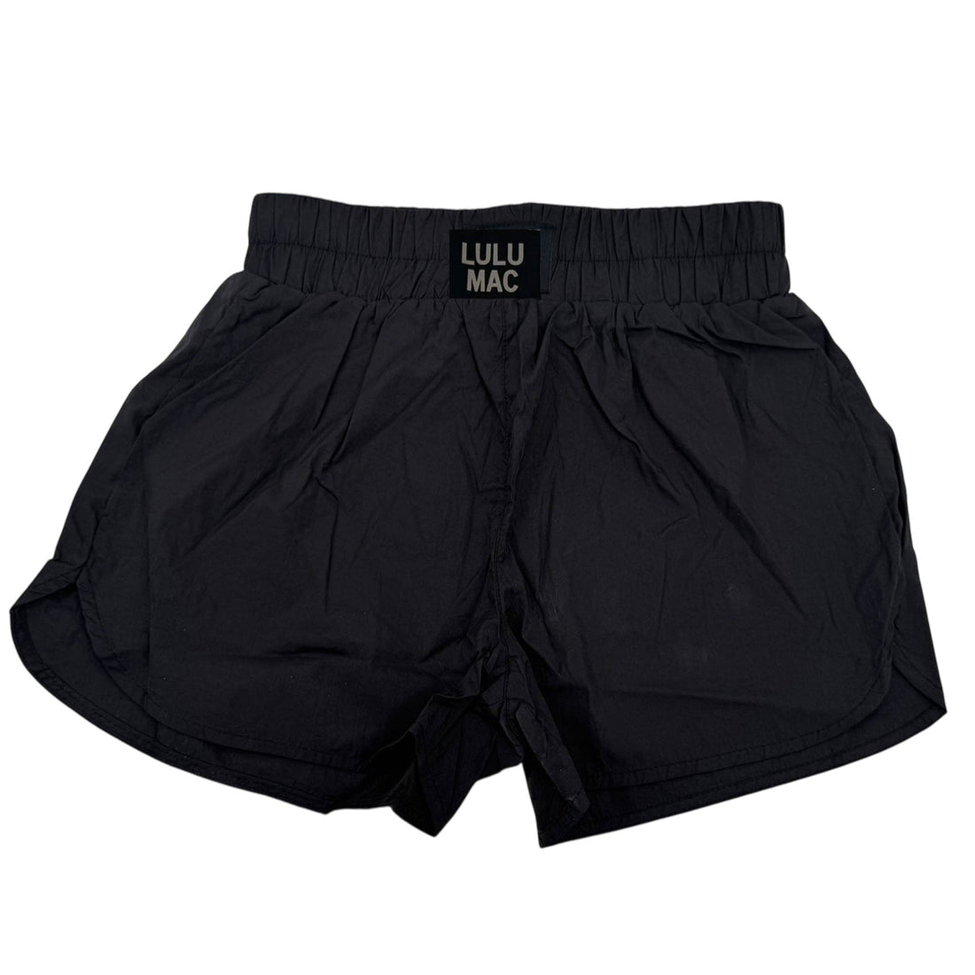 DD-SHORT BLACK LULU MAC SOLID SHORTS: BLACK / Small