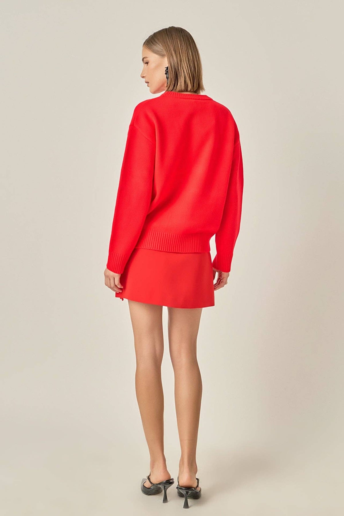 English Laundry Sweater: RED / MERRY &amp; BRIGHT