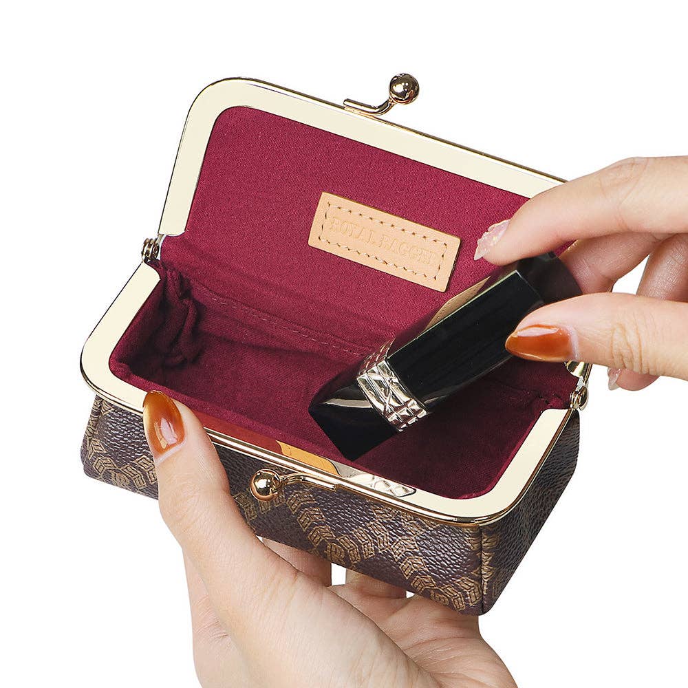 5125 Canvas &amp; Leather Jewelry Case: Coffee